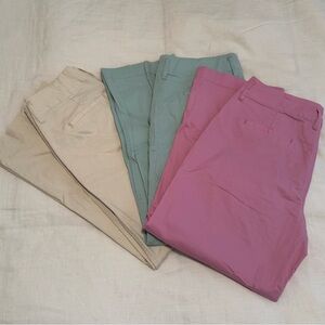 a new day 🌺 Set of 3 Women’s High-Rise Ankle Chino Pants
